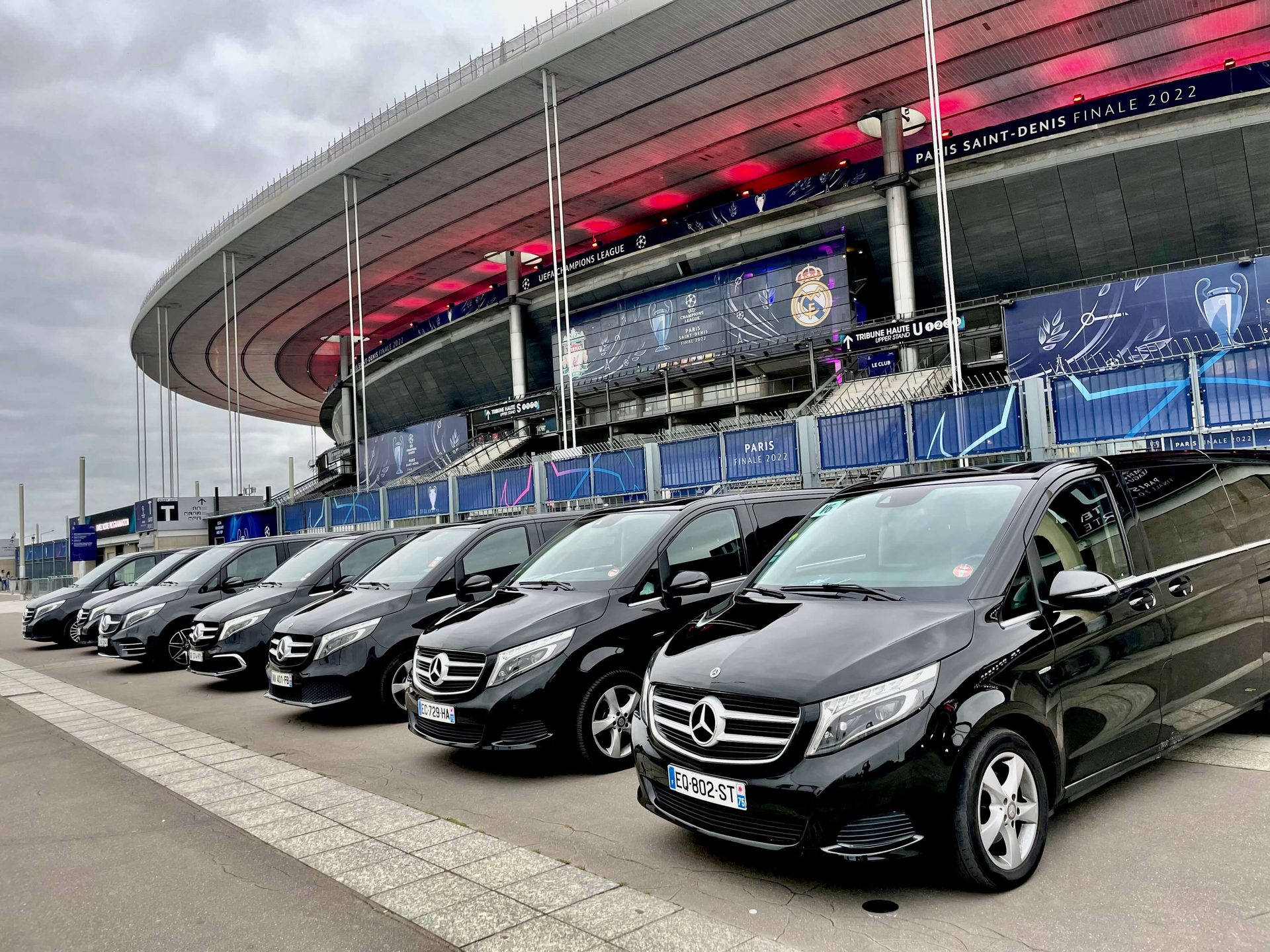 Flotte FAIZ TRANSPORT PARIS événements Stade de France Mercedes