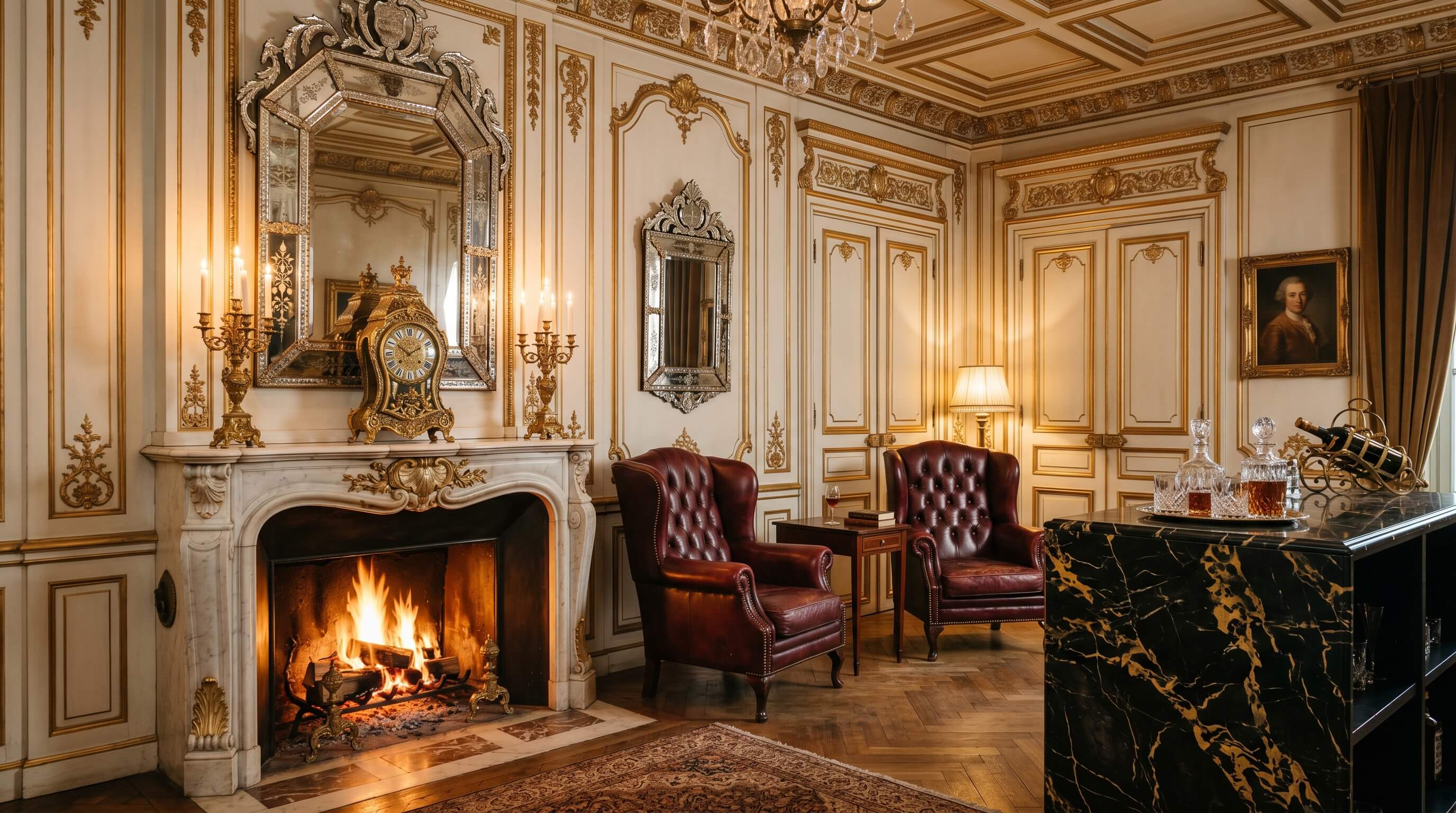Bar Les Ambassadeurs — Hôtel de Crillon, boiseries XVIIIe