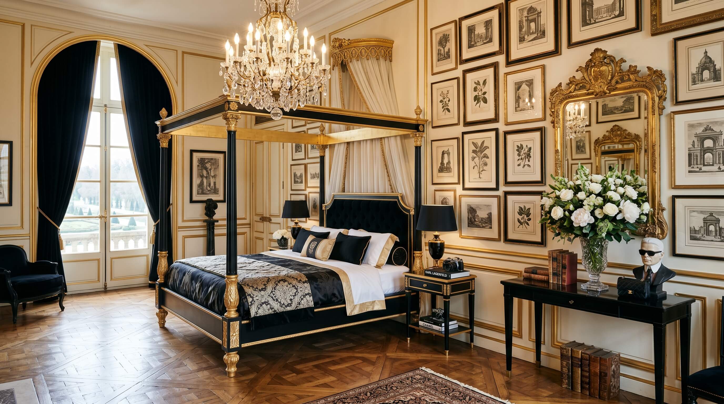 Suite Marie-Antoinette — Hôtel de Crillon signée Karl Lagerfeld